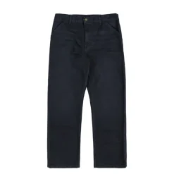 Carhartt WIP Pantalons*Single Knee Pant Black Stone Canvas