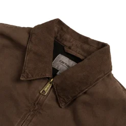 Carhartt WIP Gilets*Stanton Jacket Chocolate / Chocolate Stone Dyed