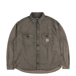 Carhartt WIP Gilets*Tigan Shirt Jac Blue / Leather