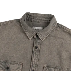 Carhartt WIP Gilets*Tigan Shirt Jac Blue / Leather