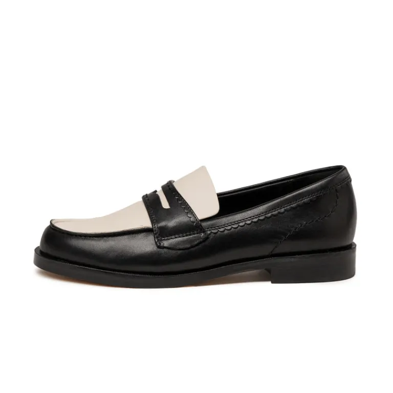 Clarks Sneakers En Cuir|Loafer*Straven Edge Black Combi Leather