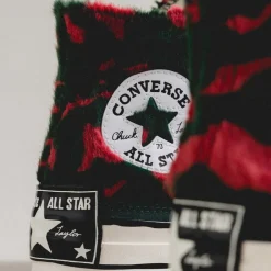 Converse Sneakers Montantes|Sneakers En Cuir*Chuck Taylor All Star '70 Hi *Luxe Plush* Astrodust / Green Envy / Egret