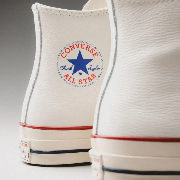 Converse Sneakers Montantes|Sneakers En Cuir*Chuck Taylor All Star '70 Hi Egret / Natural Ivory / Blue