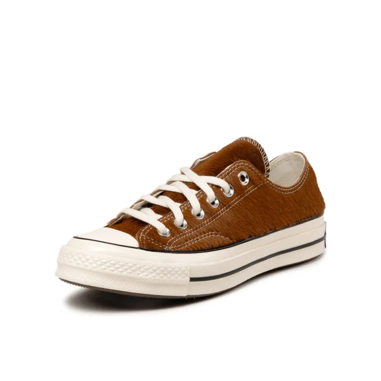 Converse Sneakers Végétaliens*Chuck Taylor All Star '70 OX *Ponyhair* Brown / Brown / Egret