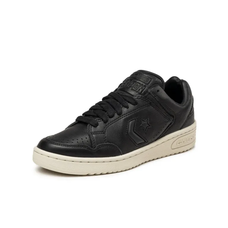 Converse Sneakers En Cuir*Weapon OX Black / Black / Natural Ivory