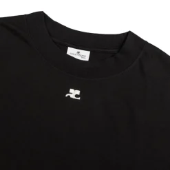 Courreges T-Shirts*Oversized T-Shirt Black