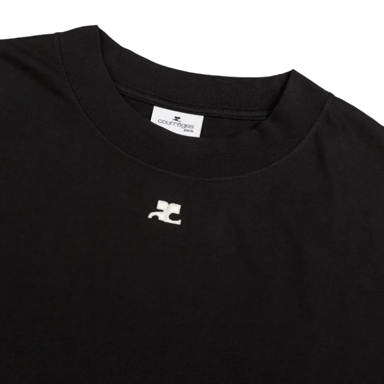 Courreges T-Shirts*Oversized T-Shirt Black