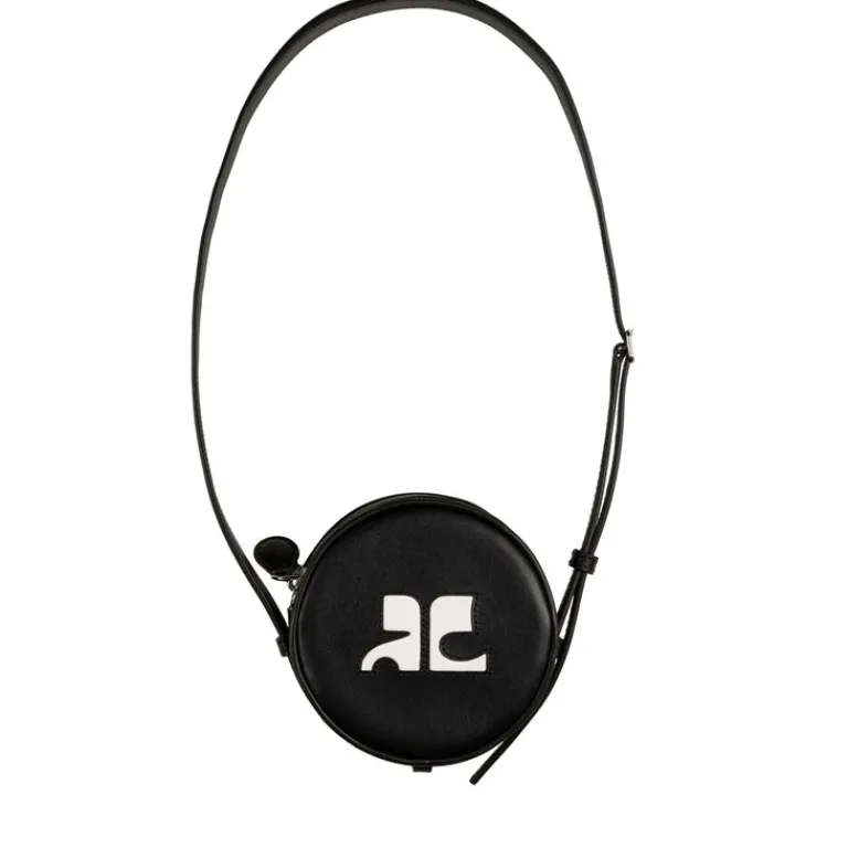 Courreges Alle Anzeigen|Sacs*Reedition Leather Circle Bag Black