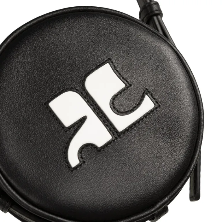 Courreges Alle Anzeigen|Sacs*Reedition Leather Circle Bag Black