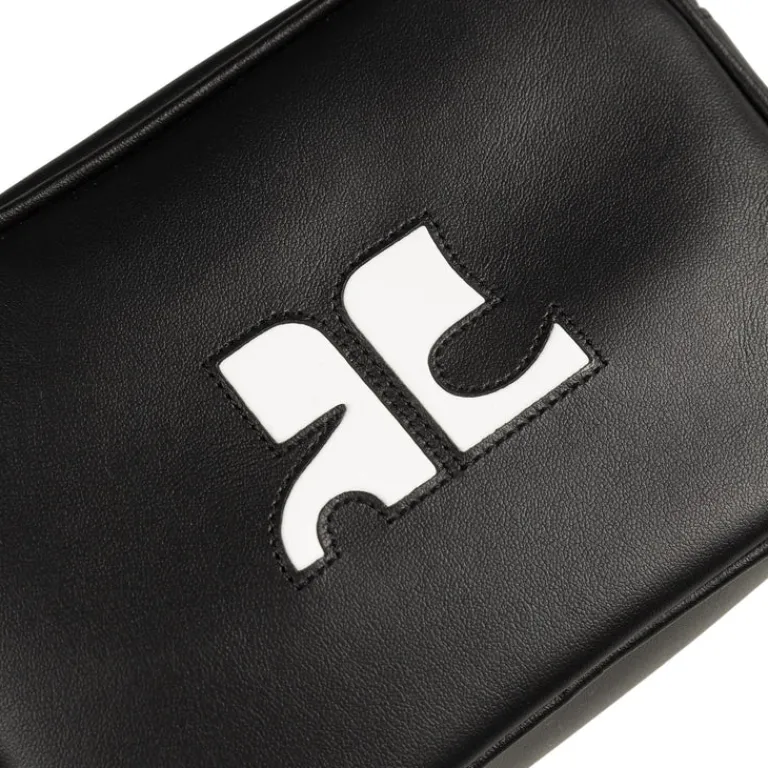 Courreges Alle Anzeigen|Sacs*Reedition Leather Camera Bag Black