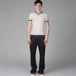 Courreges T-Shirts*Signature Contrast T-Shirt Heritage White / Navy