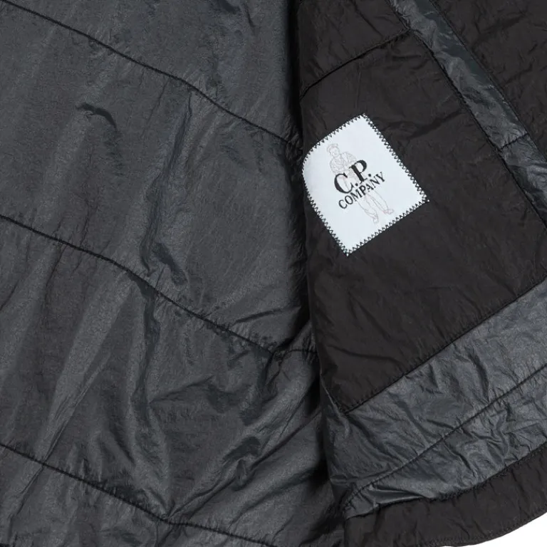 C.P. Company Gilets*Chrome-R Padded Overshirt Black