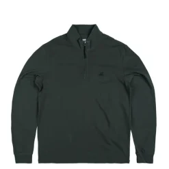 C.P. Company T-Shirts*Stretch Piquet Polo Long Sleeve Dark Shadow