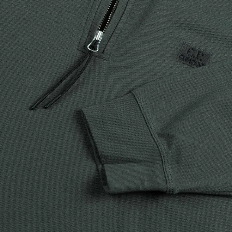 C.P. Company T-Shirts*Stretch Piquet Polo Long Sleeve Dark Shadow