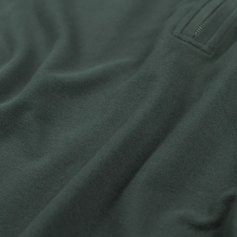 C.P. Company T-Shirts*Stretch Piquet Polo Long Sleeve Dark Shadow