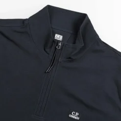 C.P. Company T-Shirts*Stretch Piquet Polo Long Sleeve Total Eclipse