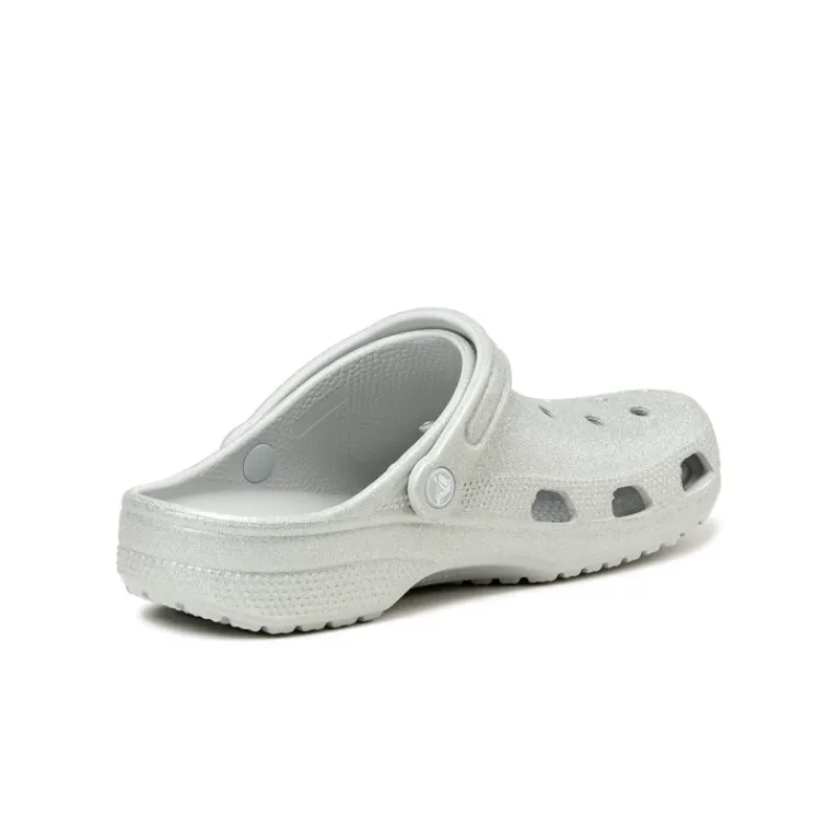 Crocs Sneakers Végétaliens|Mules & Slides*Classic Glitter Clog Silver Glitter