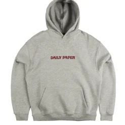 Daily Paper Sweats À Capuche*Chain Stitch Oversized Hoodie Grey Melange