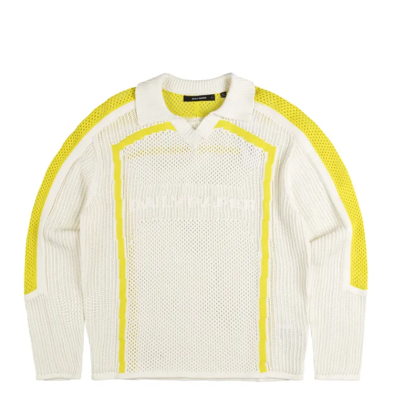 Daily Paper Tricot*Football Knit Sweater White