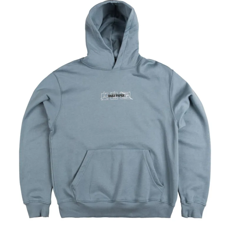 Daily Paper Sweats À Capuche*Mirror Hoodie Country Blue