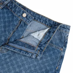 Daily Paper Shorts*Monogram Denim Shorts Blue