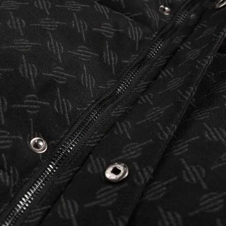 Daily Paper Vestes*Pondo Cotton Monogram Bodywarmer Black