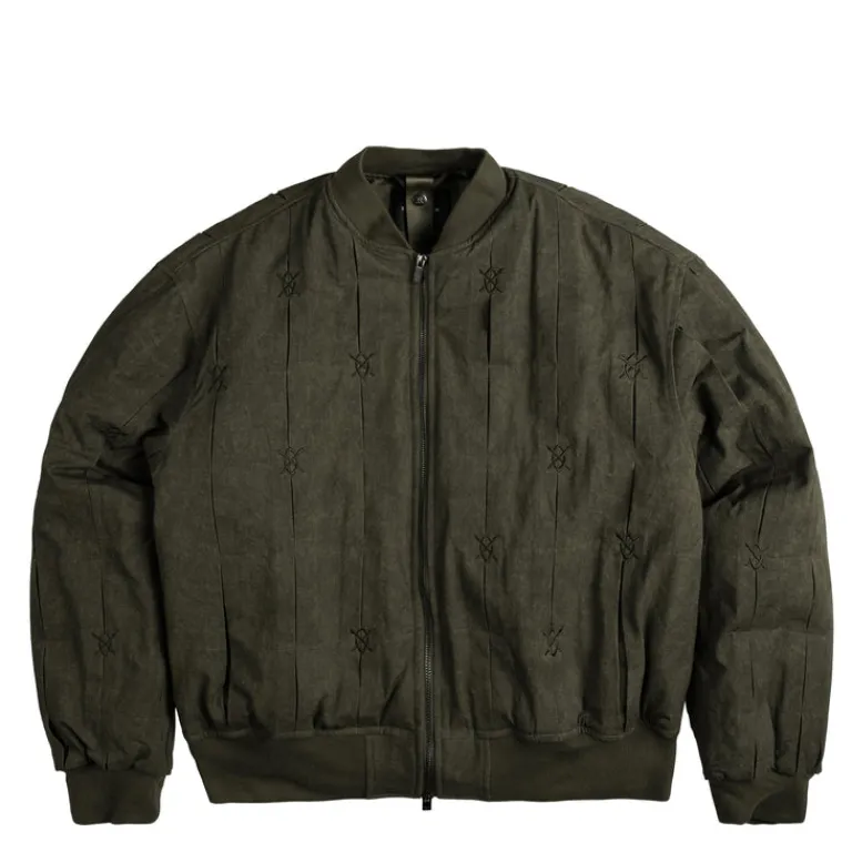 Daily Paper Gilets*Rasal Bomber Jacket Dark Green