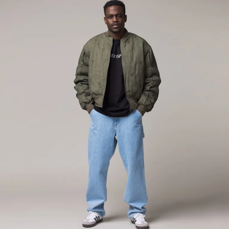 Daily Paper Gilets*Rasal Bomber Jacket Dark Green