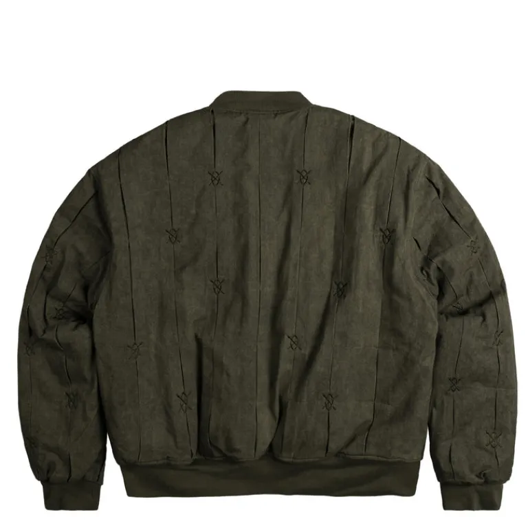 Daily Paper Gilets*Rasal Bomber Jacket Dark Green