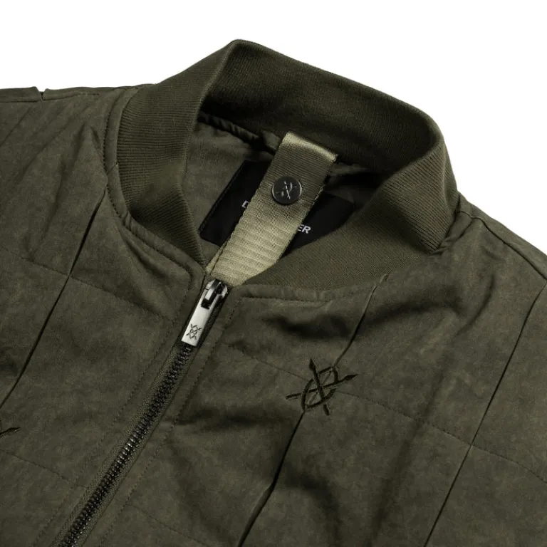 Daily Paper Gilets*Rasal Bomber Jacket Dark Green
