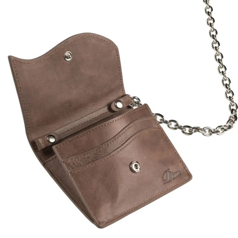 Dime Alle Anzeigen*Chain Leather Wallet Brown