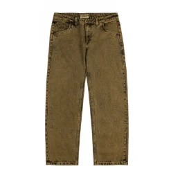 Dime Pantalons*Classic Baggy Denim Pants Overdyed Gold
