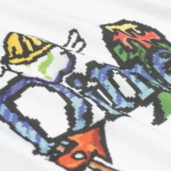 Dime T-Shirts*Classic Fuzzy T-Shirt White