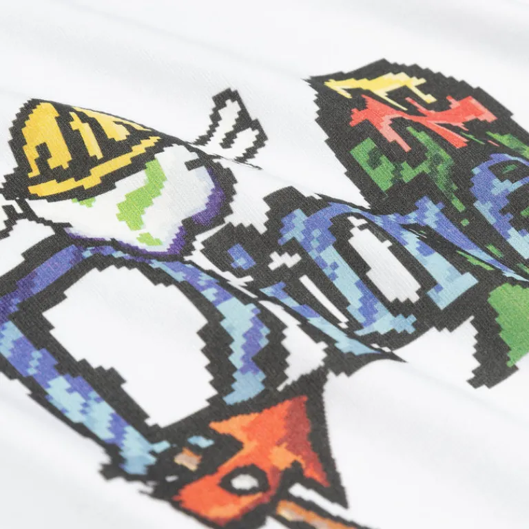Dime T-Shirts*Classic Fuzzy T-Shirt White