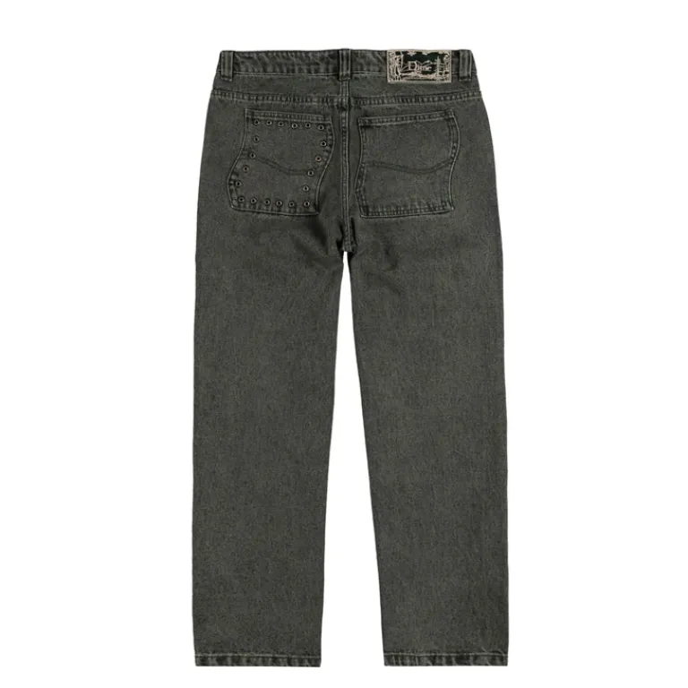 Dime Pantalons*Classic Relaxed Denim Pants (Faded Green)