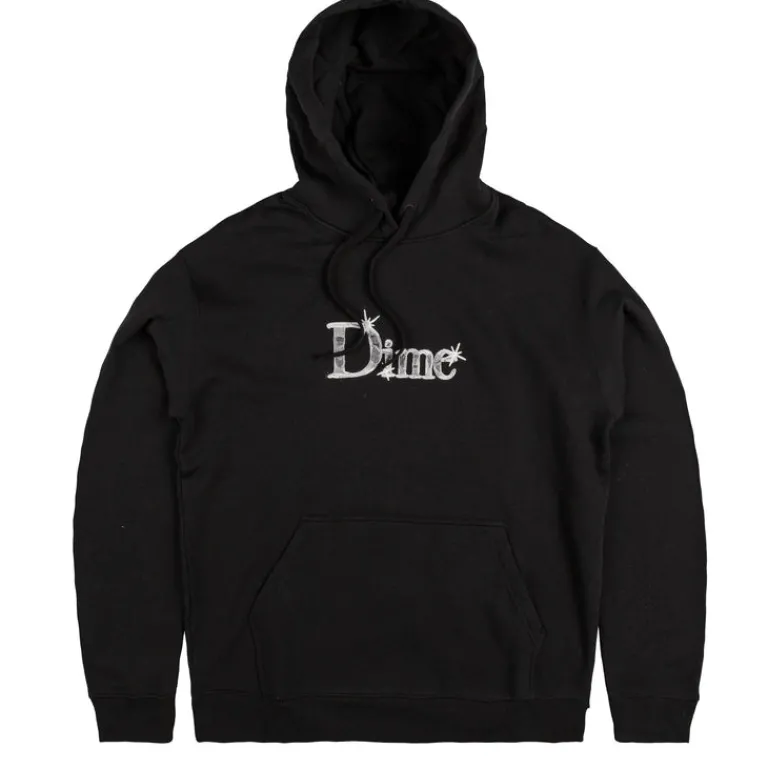 Dime Sweats À Capuche*Classic Shiny Hoodie Black
