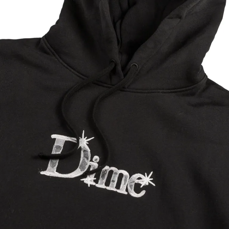 Dime Sweats À Capuche*Classic Shiny Hoodie Black