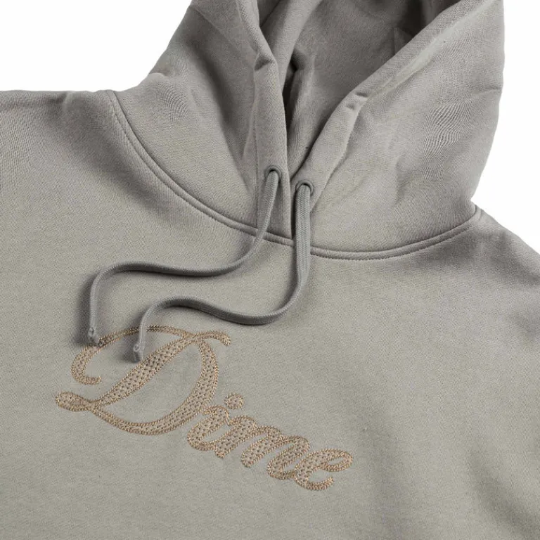 Dime Sweats À Capuche*Cursive Logo Hoodie Charcoal
