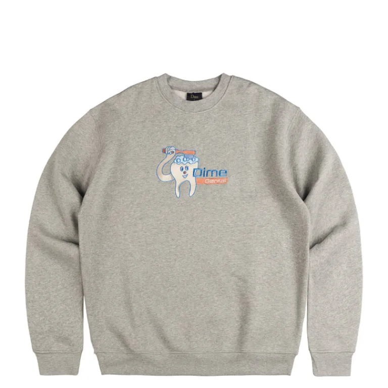 Dime Pullover*Dental Care Crewneck Heather Gray