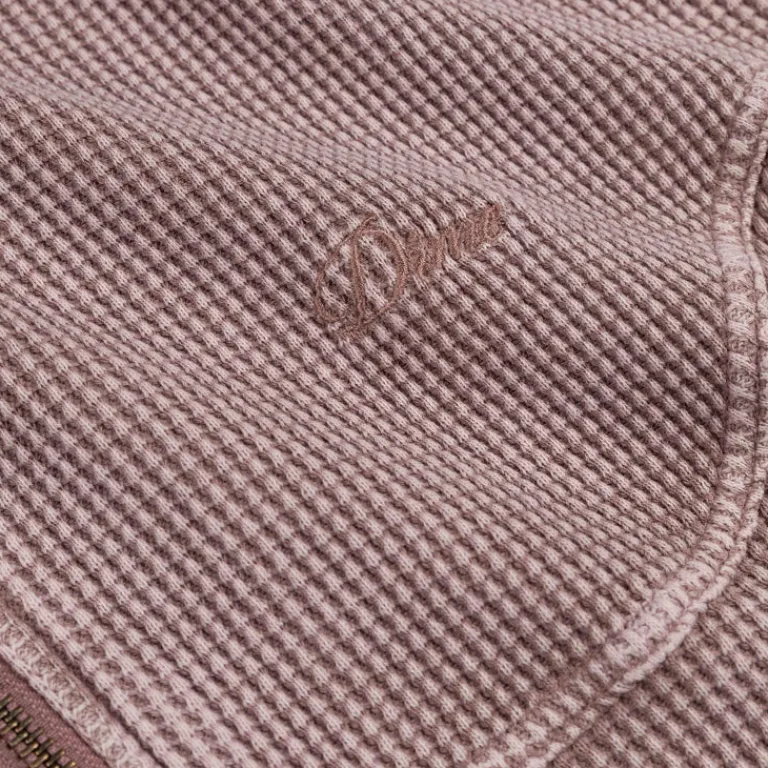 Dime Sweats À Capuche*Premium Waffle Zip Hoodie Faded Mauve