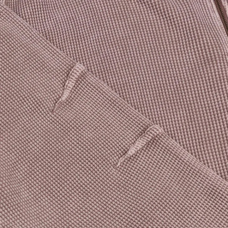 Dime Sweats À Capuche*Premium Waffle Zip Hoodie Faded Mauve