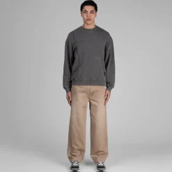Dime Pullover*Reverse Stitch Crewneck Charcoal Washed