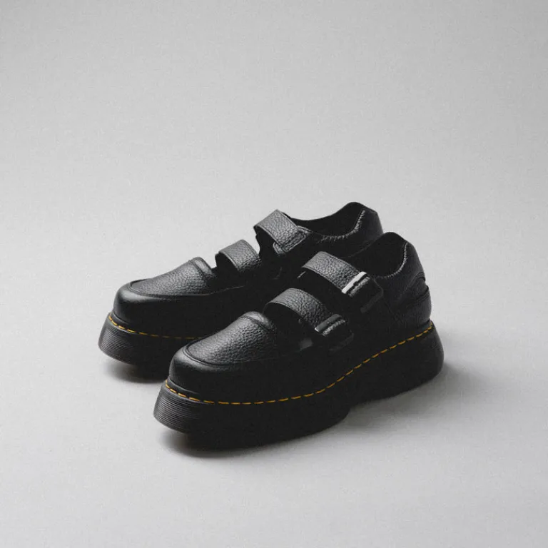 Dr. Martens Sneakers À Plateforme|Sneakers En Cuir*Buzz Mary Jane Black