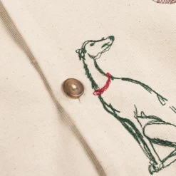 Drole de Monsieur Chemises*La Chemise Brodée Country Club Ecru