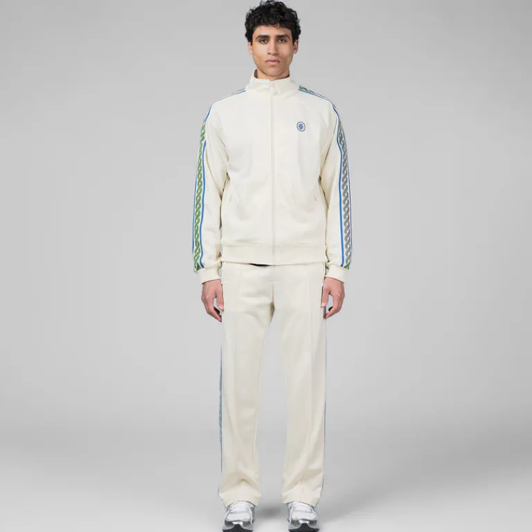 Drole de Monsieur Pullover*La Track Jacket Tresse Off White