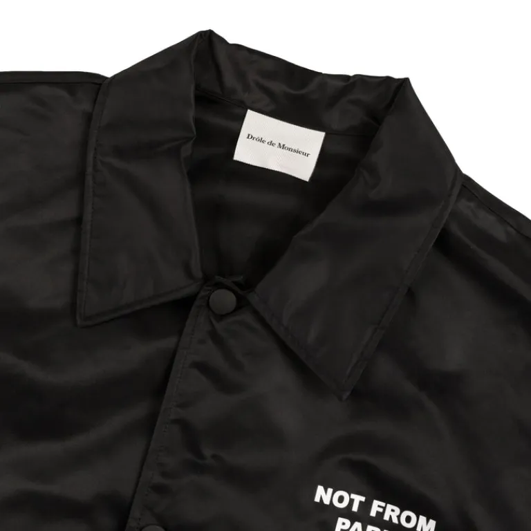 Drole de Monsieur Gilets*La Veste Slogan Black