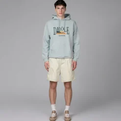 Drole de Monsieur Sweats À Capuche*Le Hoodie Tennis Court Light Blue