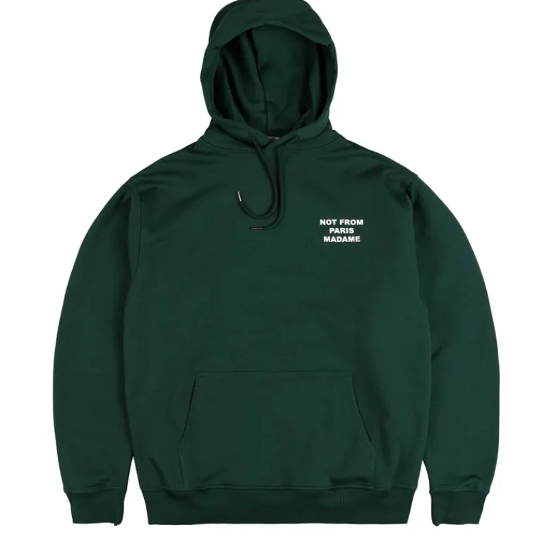 Drole de Monsieur Sweats À Capuche*Le Hoodie Slogan Dark Green