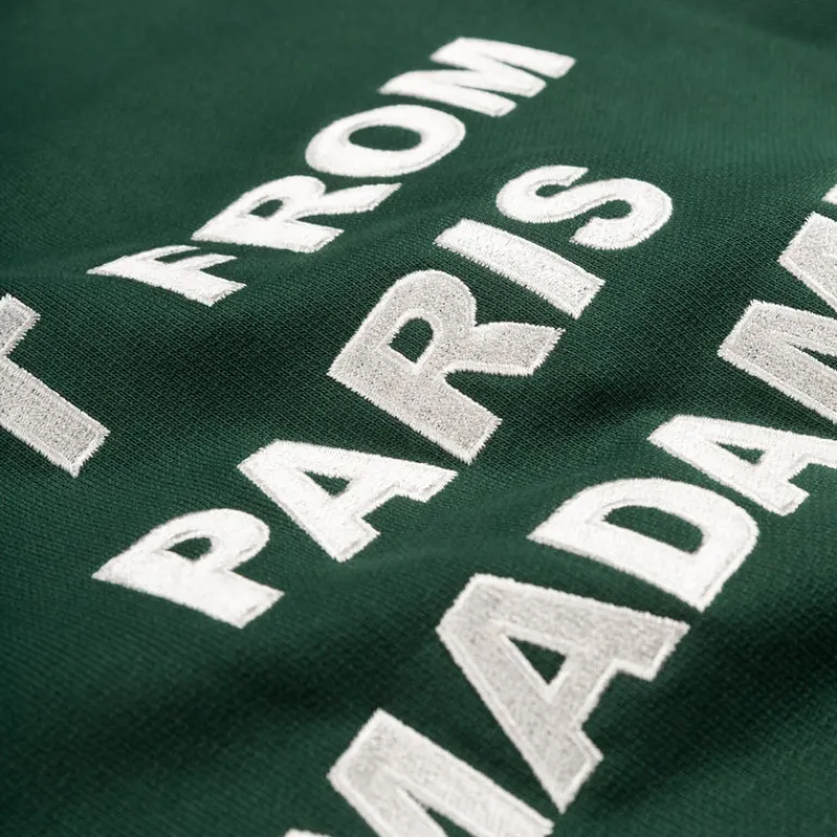 Drole de Monsieur Sweats À Capuche*Le Hoodie Slogan Dark Green