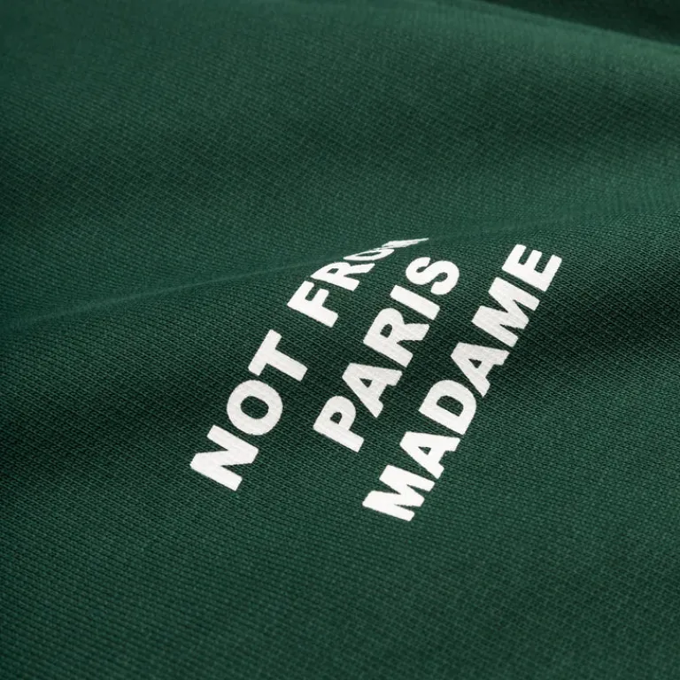 Drole de Monsieur Sweats À Capuche*Le Hoodie Slogan Dark Green